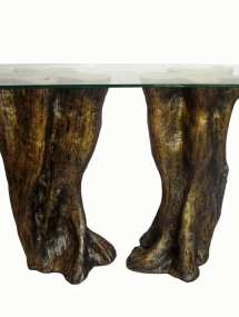 FSC-029_Laminated Fossilized Clam Console Table